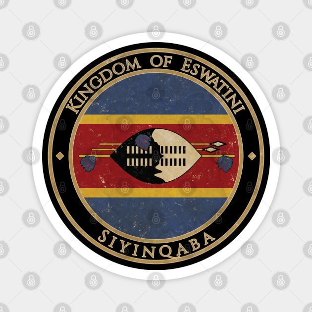 Vintage Kingdom of Eswatini Swaziland Africa African Flag Magnet by DragonXX